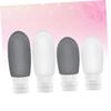 Silicone Travel Cosmetic Bottles, 4-Pack, 90 ml/60 ml, White view 2