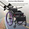 CFMAIF Lightweight Folding Self-Propelled Wheelchair, 40 cm Seat, Purple view 2