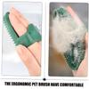 Green TPR Pet Bath Brush for Dogs and Cats view 3