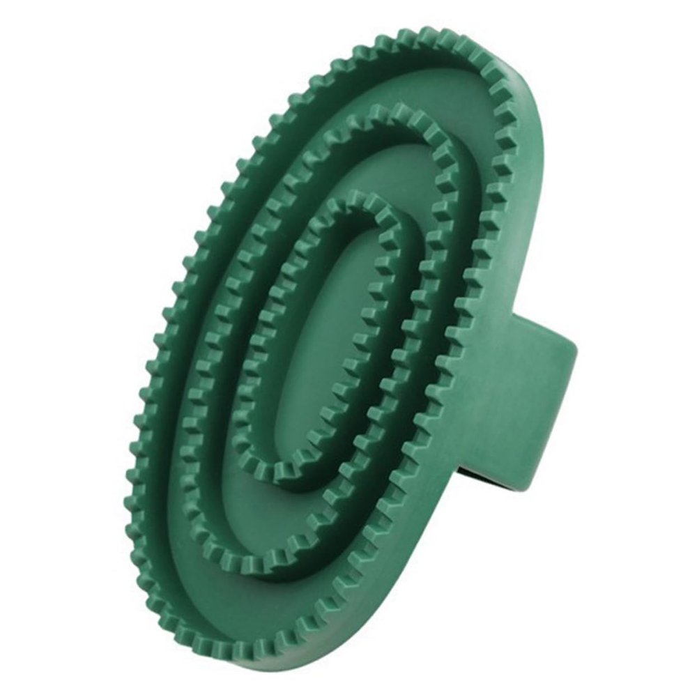 BESPORTBLE Ergonomic Green TPR Pet Bath Brush with Non-Slip, Comfortable Handle for Grooming and Massage of Dogs and Cats