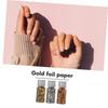 jojofuny 4 Sets Nail Decoration Flakes, Gold Foil for Manicure Nail Art, Shiny Decor for Creative Nail Designs view 3