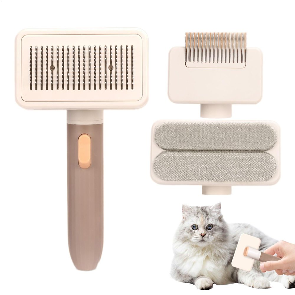 Mimoqk Cat Shedding Brush, Multifunctional Dog Hair Brush