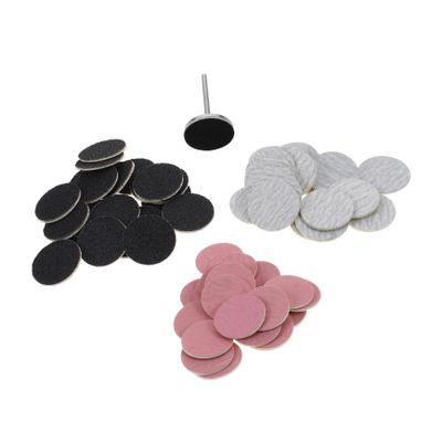 60-Piece Stainless Steel and Sandpaper Pedicure Sanding Disc Set