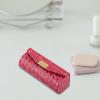 PACKOVE Portable Lipstick Holder with Mirror, PU Case with Button Closure view 4