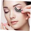 False Eyelashes with Rhinestones, 10 Pairs, Black, for Halloween Parties view 2