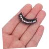 False Eyelashes with Rhinestones, 10 Pairs, Black, for Halloween Parties view 4