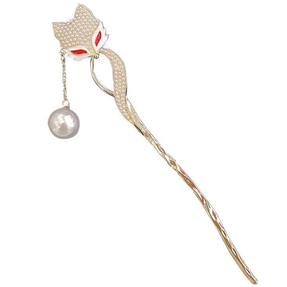 VINTORKY Women's Metal Fox Hair Fork for Buns and Bridal Hairstyles