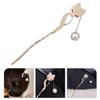 VINTORKY Women's Metal Fox Hair Fork for Buns and Bridal Hairstyles view 3