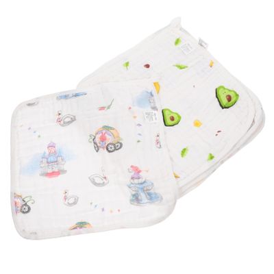 JOINPAYA 8-Pack Cotton Baby Washcloths, Absorbent and Easy to Wash, Random Styles