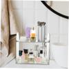 HOOTNEE Plastic Makeup Organizer, 2-Tier Vanity and Bathroom Storage Shelf view 4