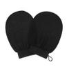 Exfoliating Gloves, 1 Pair, Viscose, Black view 1