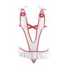 Women's Sexy Nurse Costume Cosplay Dress and Lingerie Uniform Set view 4