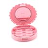 OFFIGAM Pink Plastic Eyelash Organizer with Portable Mirror and Bow Design view 3