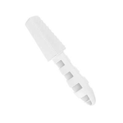 Manual Three-Sided ABS Foot File, Portable, White