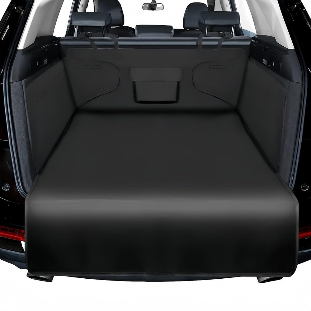 Ventoluxl Dog Trunk Protector for VW Passat Variant B8 3G I 2014–2025, with Bumper Protector, Dog Car Blanket and Cargo Area Mat, Black, 147 × 105 cm