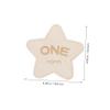 UTHCLO 6-Piece Double-Sided Wooden Star Monthly Milestone Cards view 2