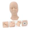 minkissy Eyelash Extension Practice Head with Realistic Skin Simulation and Removable Eyelids view 2