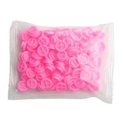 Eyelash Extension Cups, 100-Piece Plastic, Pink