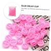 Eyelash Extension Cups, 100-Piece Plastic, Pink view 2