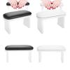 YDYAENIO Nail Salon Hand Rest, PU Leather Manicure Armrest Cushion, White view 3