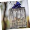 GRIRIW Breathable Polyester Mesh Bird Cage Cover, 90–140 cm, Dust and Dirt Protection for Budgies and Parrots view 3