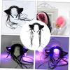 Holibanna Glitter Cat Ear Headband with Flexible Frame, Black view 2