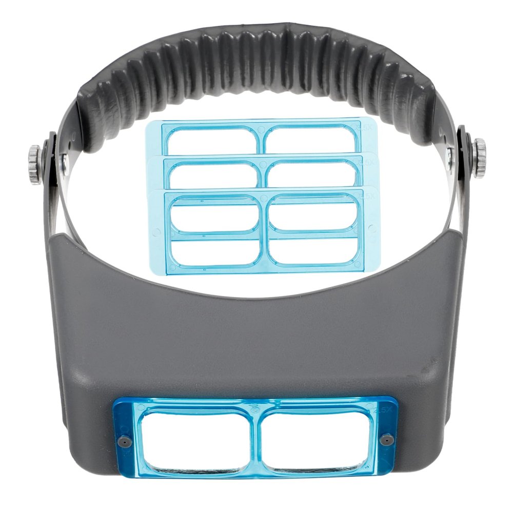 Head-Mounted Repair Magnifier with Four Adjustable Magnifications