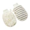 FRCOLOR 2-Piece Flax Exfoliating Gloves for Body and Bath view 1
