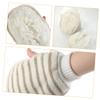 FRCOLOR 2-Piece Flax Exfoliating Gloves for Body and Bath view 2
