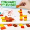 AMOS Vegan Fruit Gummy Building Blocks, 4D Sweets for Kids' Birthday Parties, 240 g view 3