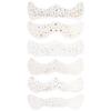 Tsffae 6-Piece Glitter Freckle Face Tattoos, Temporary Gold Face Glitter Makeup Patches view 1