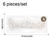 Tsffae 6-Piece Glitter Freckle Face Tattoos, Temporary Gold Face Glitter Makeup Patches view 2