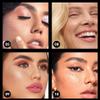 Tsffae 6-Piece Glitter Freckle Face Tattoos, Temporary Gold Face Glitter Makeup Patches view 4