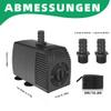 Submersible Water Pump, 50W, 3000 L/H, Ultra-Quiet, with Overheat Protection and 5m Cable view 3