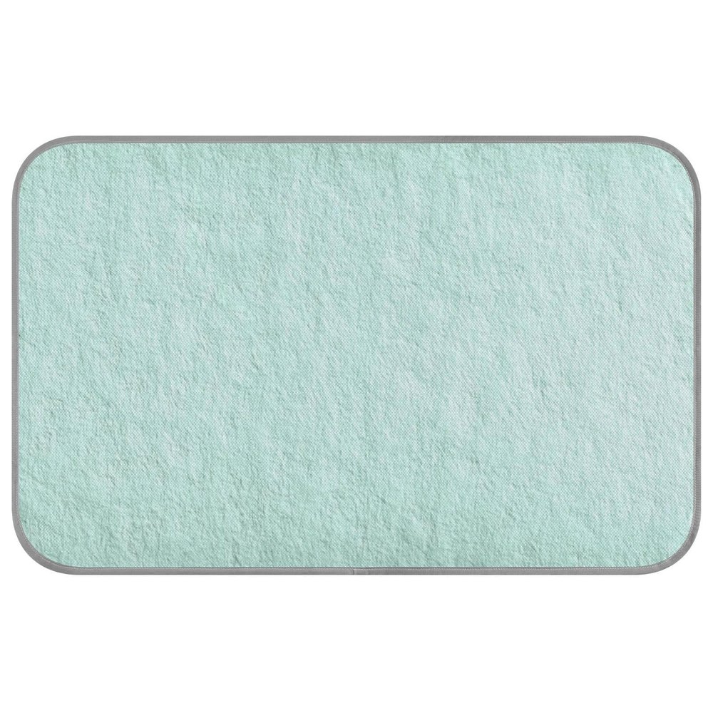 Self-Cooling Summer Mat for Dogs and Cats, Linen Texture, Foldable, Mint Green, Size M