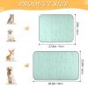 Self-Cooling Summer Mat for Dogs and Cats, Linen Texture, Foldable, Mint Green, Size M view 2