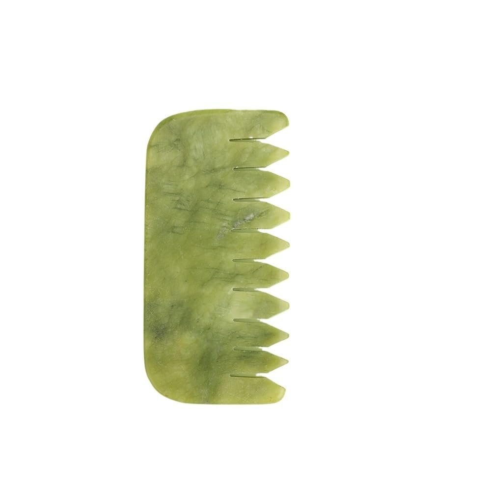 1pc Jade Massage Comb for Scalp, Face, Eyes, Shoulders, and Neck