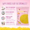 HONEYBERRY Yellow Strand Sprinkles, 55 g – Edible Cake Decorations view 4