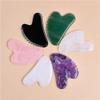Jade Stone Gua Sha Scraper, Zigzag Gua Sha Massage Tool for Body Meridian Scraping, Face Lifting, and Skin Slimming (Green) view 4