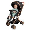 Lightweight Compact Stroller, Reclining Backrest, Black view 1
