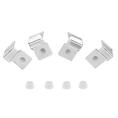 OVAQUIXI 4-Pack Stainless Steel Glass Cover Clips for Aquariums