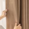 Tolldek 2-Piece Chenille Jacquard Blackout Curtains, Coffee, 102 x 138 cm view 3