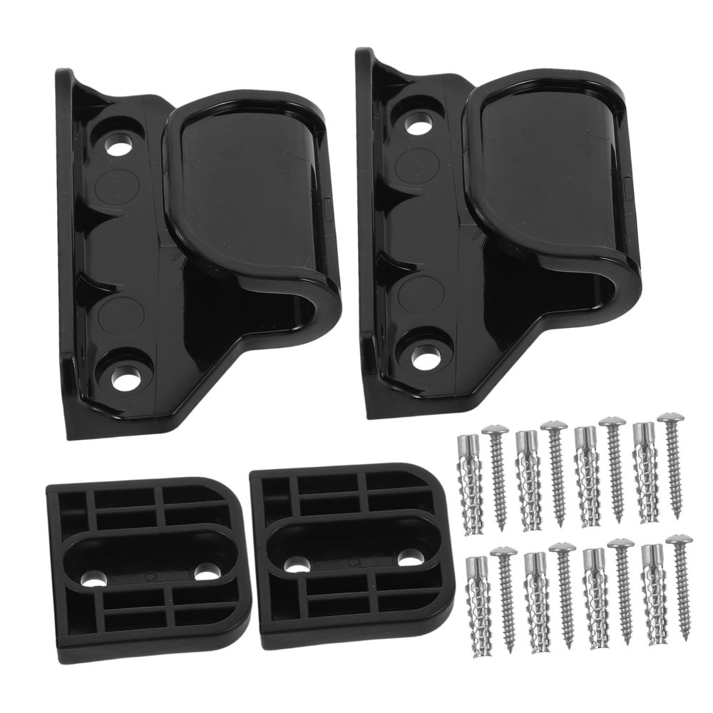 Pet Stair Safety Gate Replacement Parts Set, Black Plastic