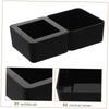 Toddmomy 2-in-1 Reptile Food and Water Bowl, Black ABS view 3