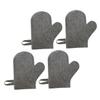 4-Pack Felt Sauna Gloves with Hanging Ring for Spa and Home view 1
