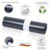 KK Verpackungen 120-Liter Trash Bags, Extra Strong, Tear-Resistant, 40 Count, 700 x 1100 mm, 70 µm Recycled LDPE, Black, Perforated view 2