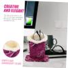 Beaupretty Plush Eyeglass Stand with Soft Lining, Compact Holder for Nightstand and Desk, Stable Base for Sunglasses and Reading Glasses view 2