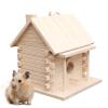 Wooden Birdhouse, Hanging Outdoor Bird Cage and Parrot Nesting Box view 1