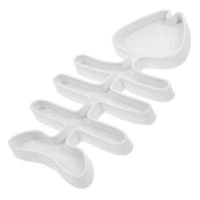 Toddmomy Small Reptile Bowl for Terrariums, White, ABS, Rimmed