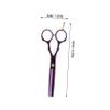 Red Stainless Steel Hair Cutting Scissors for Hairdressers, Smooth Cut view 2